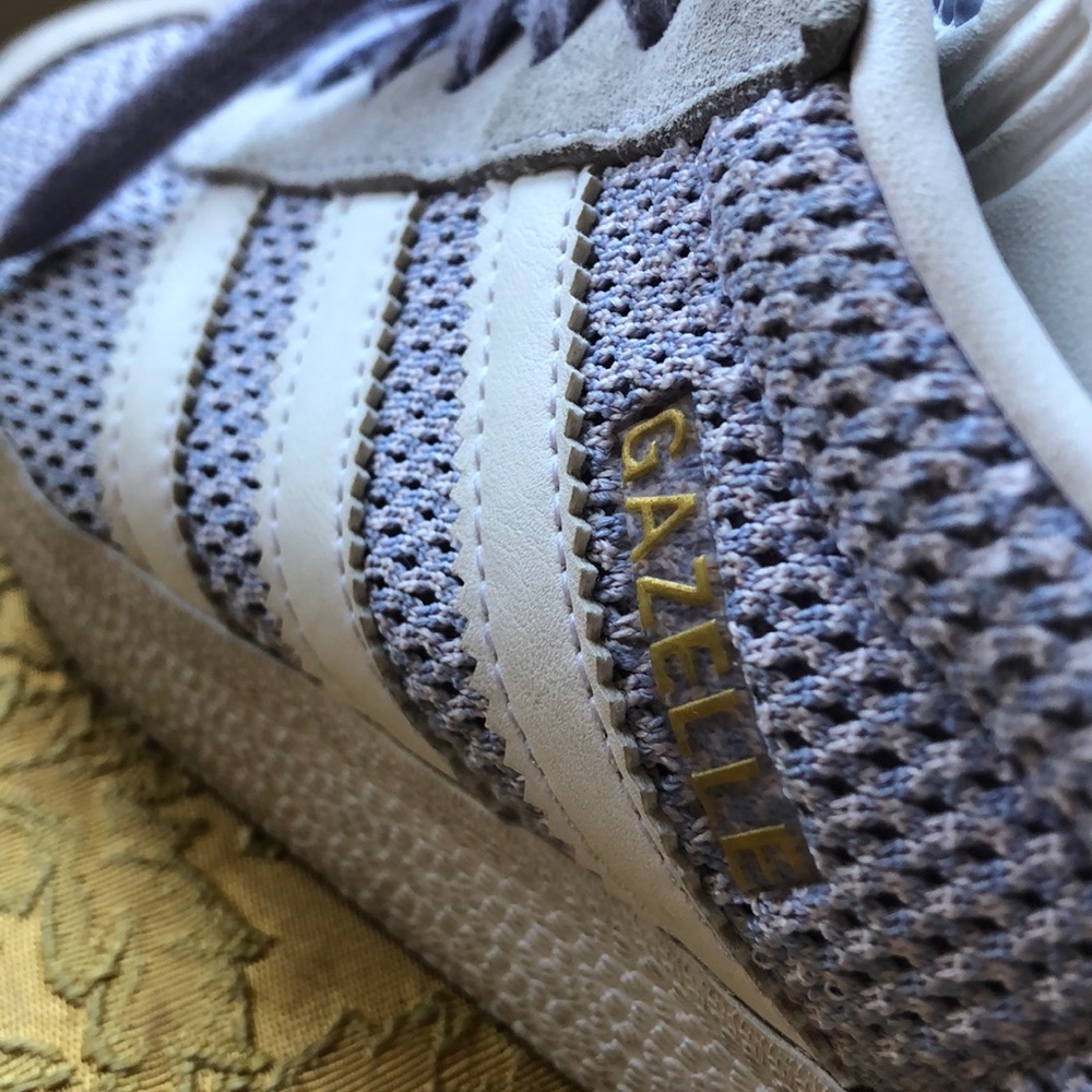 Lavender mesh Adidas Gazelle kicks - Picture 7 of 7